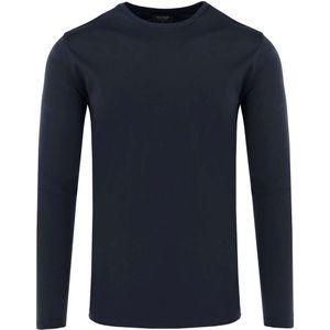 OLYMP SIGNATURE Tailored Fit Longsleeve marine, Effen