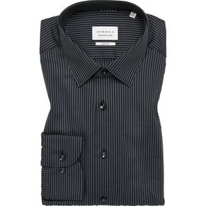 ETERNA Overhemd antraciet, Gestreept