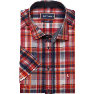 Leonardo by Jupiter Casual Overhemd Korte mouw rood