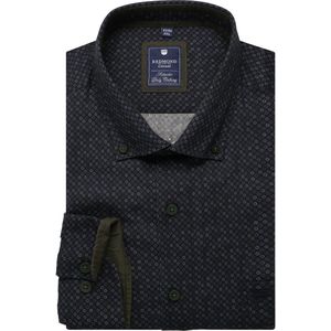 Redmond Overhemd groen, Bedrukt