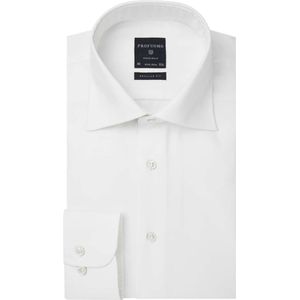 Profuomo Originale Regular Fit Overhemd wit, Effen