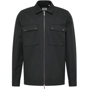 ETERNA 1863 Flanellen Overhemd antraciet, Ruit