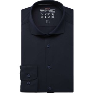 Pure Functional Slim Fit Jersey shirt marine, Effen