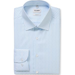 OLYMP Level Five Overhemd blauw, Bedrukt