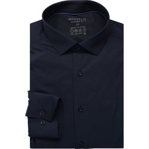 Marvelis Performance Overhemd marine, Faux-uni