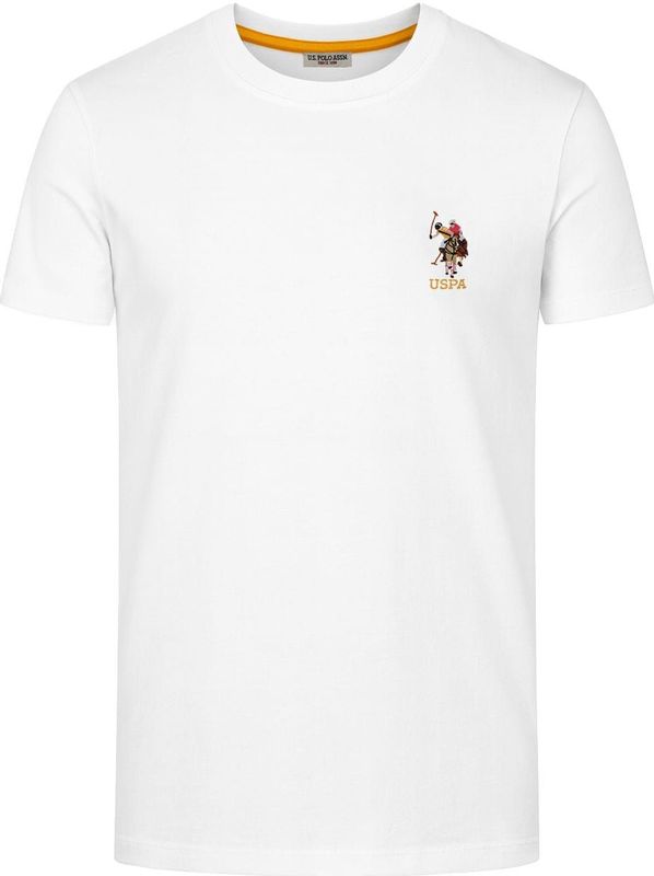 U.S. Polo Assn. T-Shirt ronde hals wit, Bedrukt