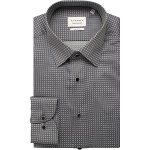 Eterna - Overhemd - Staalgrijs - MODERN FIT - NON IRON - Lange Mouwen
