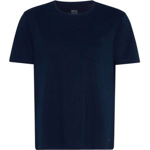 Brax Ultralight Modern Fit T-Shirt ronde hals Marine, Effen