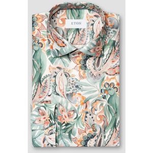 ETON Overhemd oranje/groen, Motief