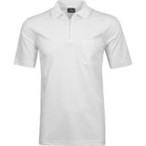 RAGMAN - Regular Fit - Poloshirt - Katoenmix - Polokraag met Korte Ritssluiting