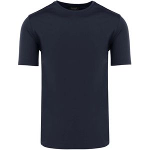 OLYMP SIGNATURE Tailored Fit T-Shirt ronde hals marine, Effen