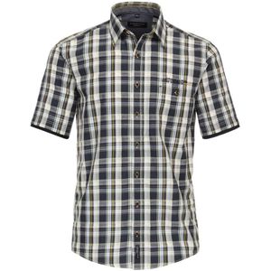 Casa Moda Casual Overhemd Korte mouw blauw