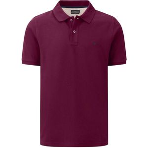 Fynch-Hatton Casual Fit Polo shirt Korte mouw wijnrood