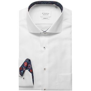 ETERNA - Overhemd - Wit - Lange Mouw - 100% Katoen - Cutaway Kraag