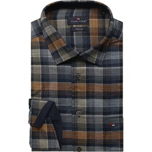 Jupiter Overhemd blauw, Ruit