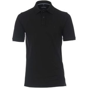 Casa Moda Casual Fit Polo shirt Korte mouw zwart