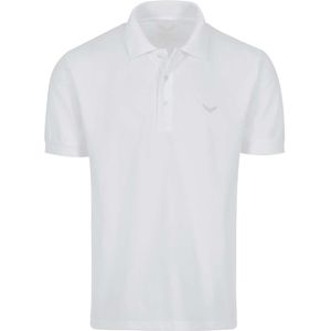 TRIGEMA Comfort Fit Polo shirt Korte mouw wit