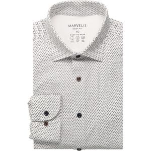 Marvelis Performance Jersey shirt bruin, Bedrukt