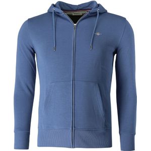 GANT Shield Regular Fit Hooded Sweatshirt blauw, Effen