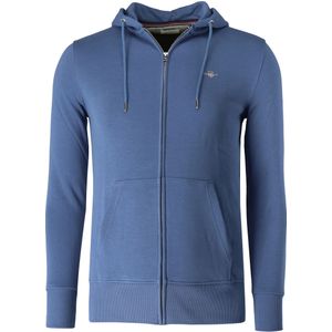 GANT Shield Hooded Sweatshirt blauw, Effen
