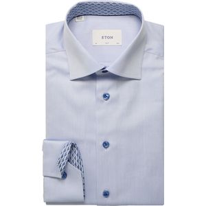 ETON Overhemd blauw, Effen
