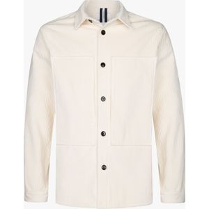 Profuomo Overshirt ecru, Effen