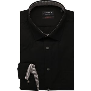 Jupiter Overhemd zwart, Effen