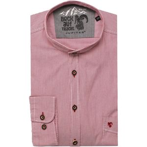 Jupiter Traditioneel overhemd rood, Gestreept