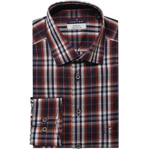 Jupiter Casual Overhemd rood, Ruit