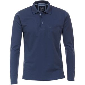 Redmond Casual Polo shirt blauw, Effen