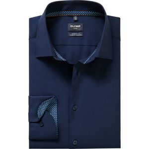 OLYMP Luxor Performance Climate Control Overhemd marine, Effen