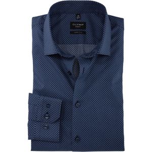 OLYMP No. Six Overhemd marine, Motief