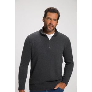 JP1880 Half-Zip Sweater donkergrijs, Melange