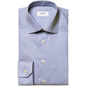ETON Contemporary Fit Overhemd blauw/wit, Gestreept