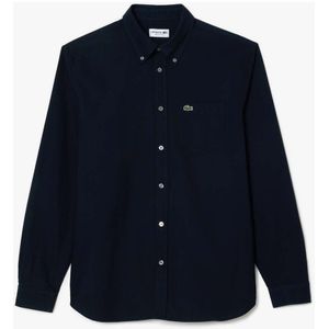 Lacoste Overhemd Marine, Effen