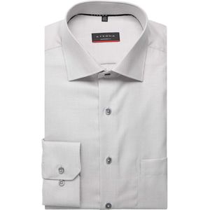 ETERNA Modern Fit Overhemd grijs, Gestructureerd