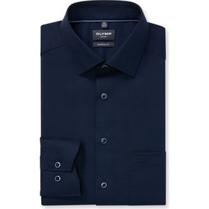Olymp - Luxor - Overhemd - Donkerblauw - Getailleerd
