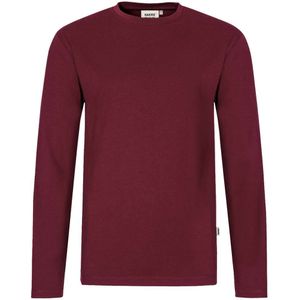 HAKRO 279 Longsleeve wijnrood, Effen