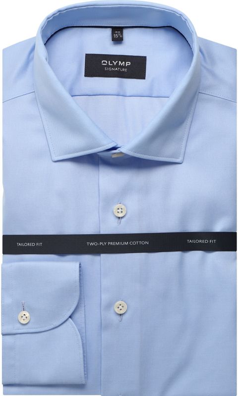 OLYMP - SIGNATURE - Overhemd - Bleu - Tailored Fit