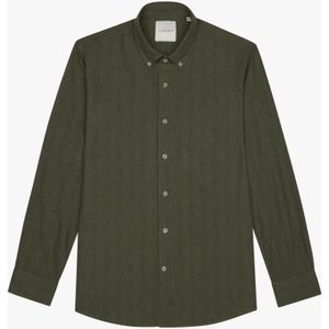 Profuomo Overhemd groen, Effen