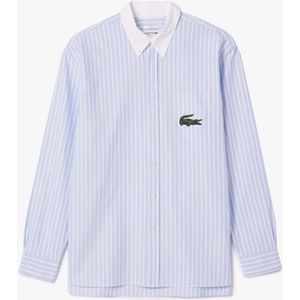 Lacoste Regular Fit Overhemd lichtblauw, Gestreept