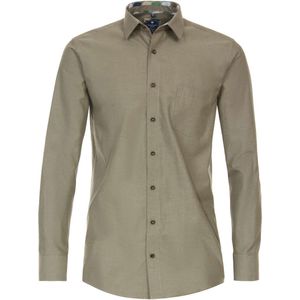 Redmond Casual Regular Fit Overhemd bruin, Effen