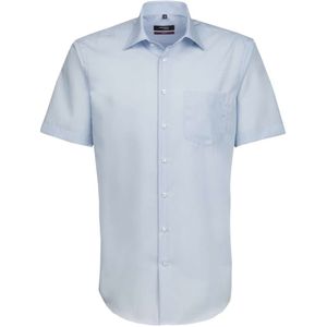 Seidensticker Modern Fit Overhemd Korte mouw lichtblauw
