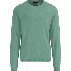 Fynch-Hatton Trui ronde halsgroen, Effen