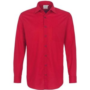 HAKRO Comfort Fit Overhemd rood, Effen