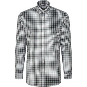 Seidensticker Flanellen Overhemd groen, Ruit