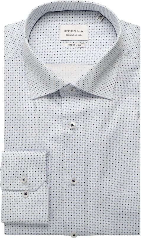 Eterna - MODERN FIT - Overhemd - Lichtblauw - Lange Mouwen - NON IRON