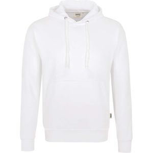 HAKRO 601 Hooded Sweatshirt wit, Effen