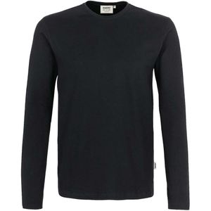 HAKRO 278 Longsleeve zwart, Effen