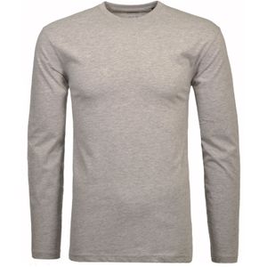 T-shirt - Grijs Mêlee - Katoen - Regular Fit